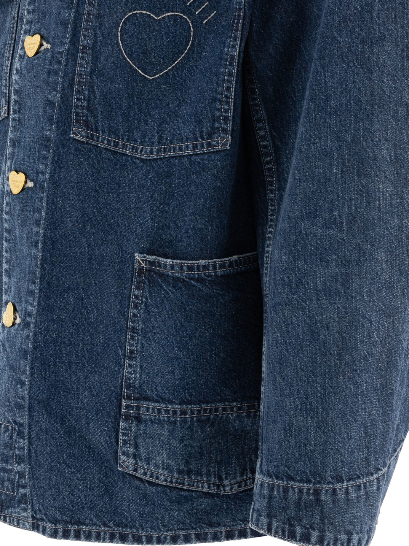 HUMAN MADE Blue Denim Coverall overshirt jacket